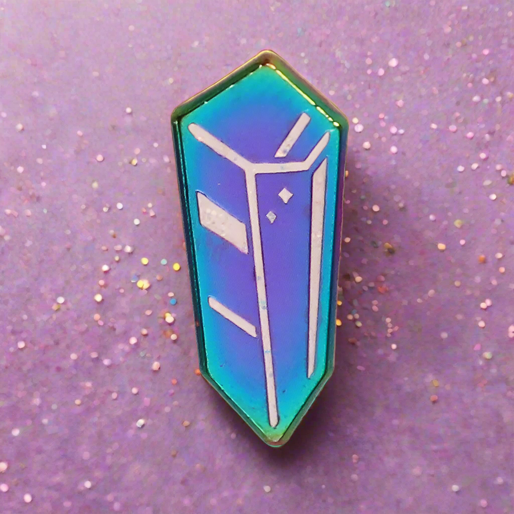 Rainbow Crystal Mini Pin