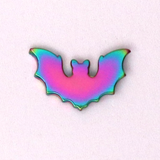 Rainbow Bat Halloween Mini Pin