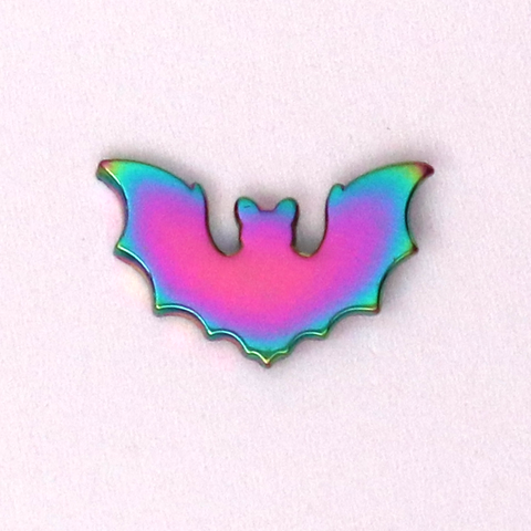 Rainbow Bat Halloween Mini Pin