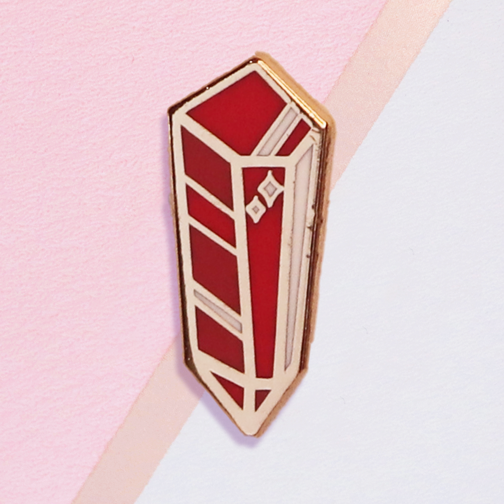 Red Crystal Mini Pin