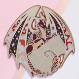 Red Book Dragon Enamel Pin