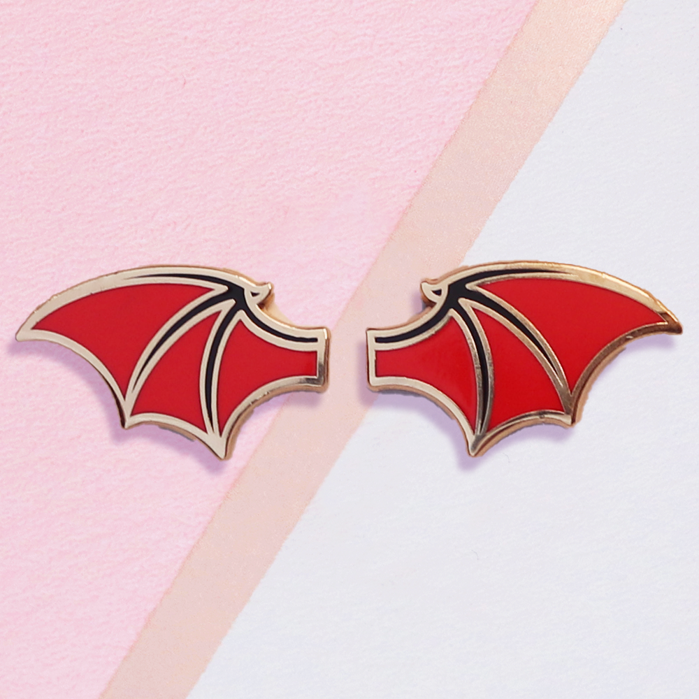 Red Dragon Wing Mini Pins