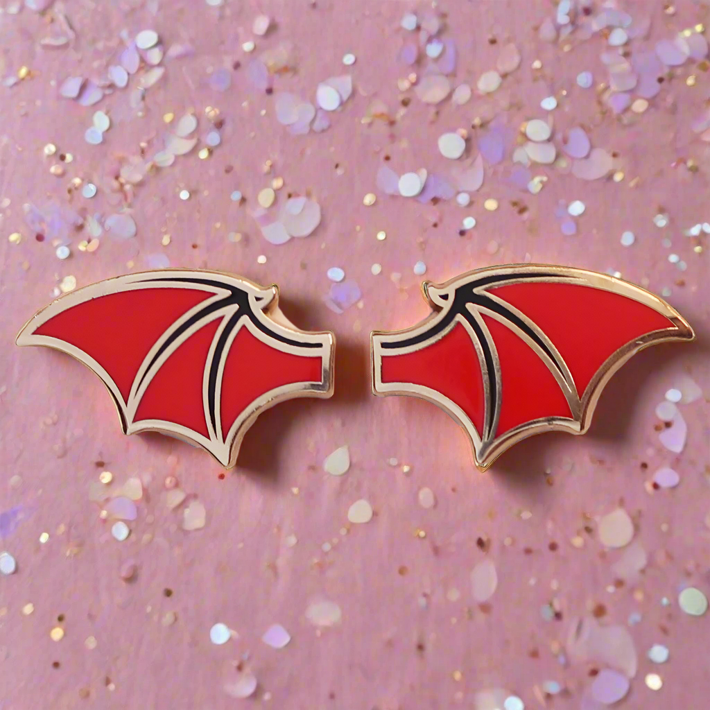 Red Dragon Wing Mini Pins