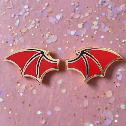 Red Dragon Wing Mini Pins