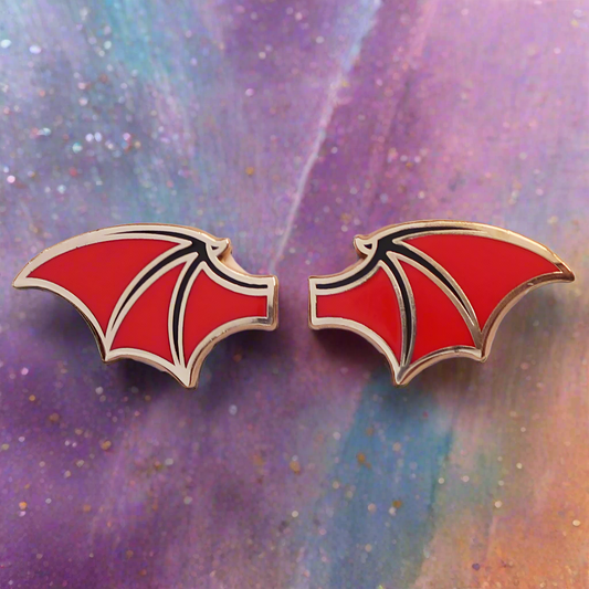 Red Dragon Wing Mini Pins