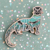 River Otter Enamel Pin