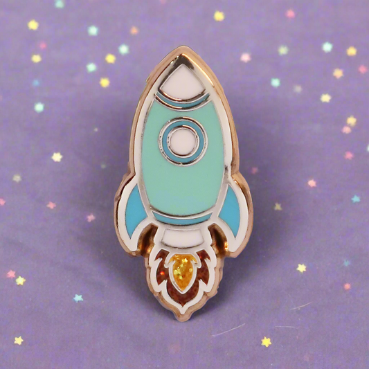 Space Rocket Mini Pin