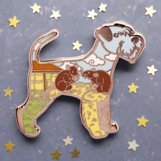 Schnauzer Enamel Pin