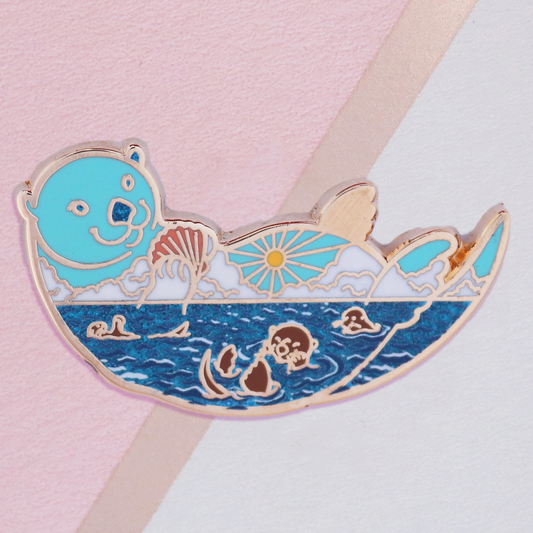 Sea Otter Enamel Pin