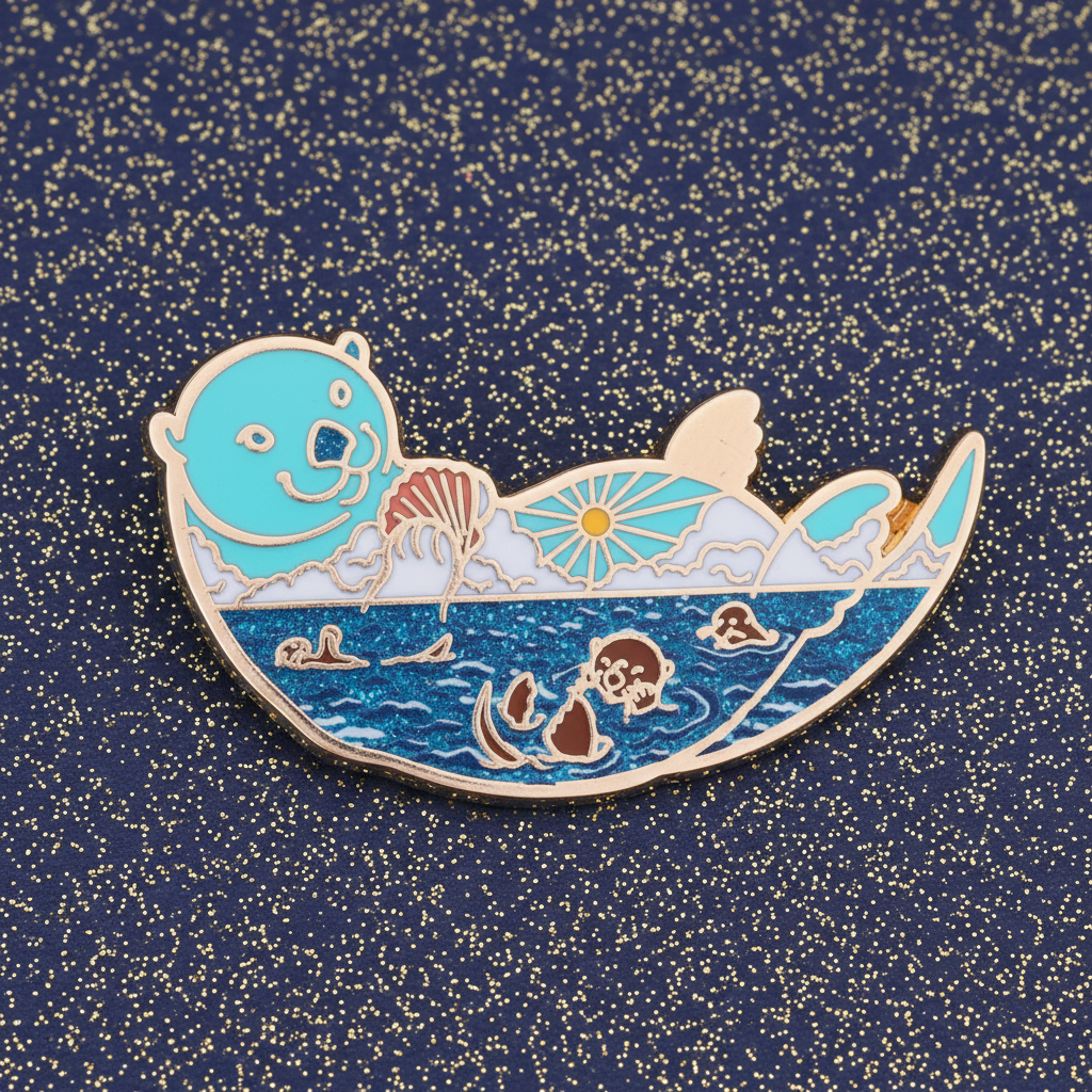 Sea Otter Enamel Pin