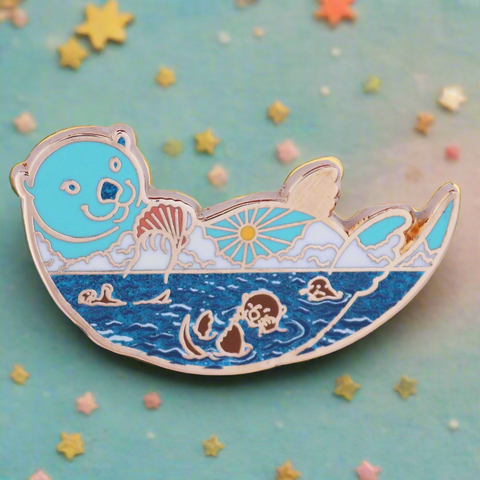 Sea Otter Enamel Pin