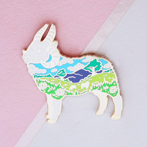 Jacob's Sheep Enamel Pin