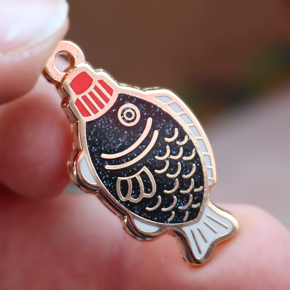 Soy Sauce Fish Engraveable ID Pet Tag Charm