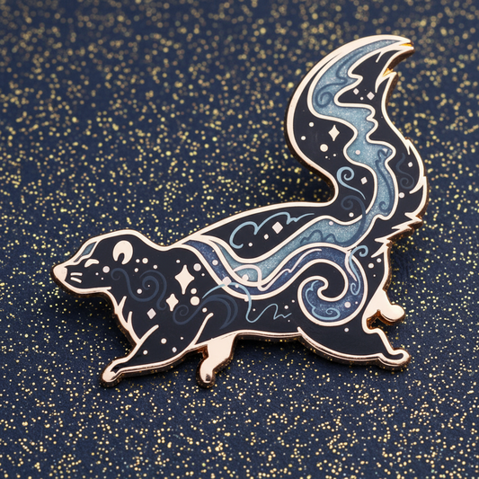 Space Skunk Enamel Pin