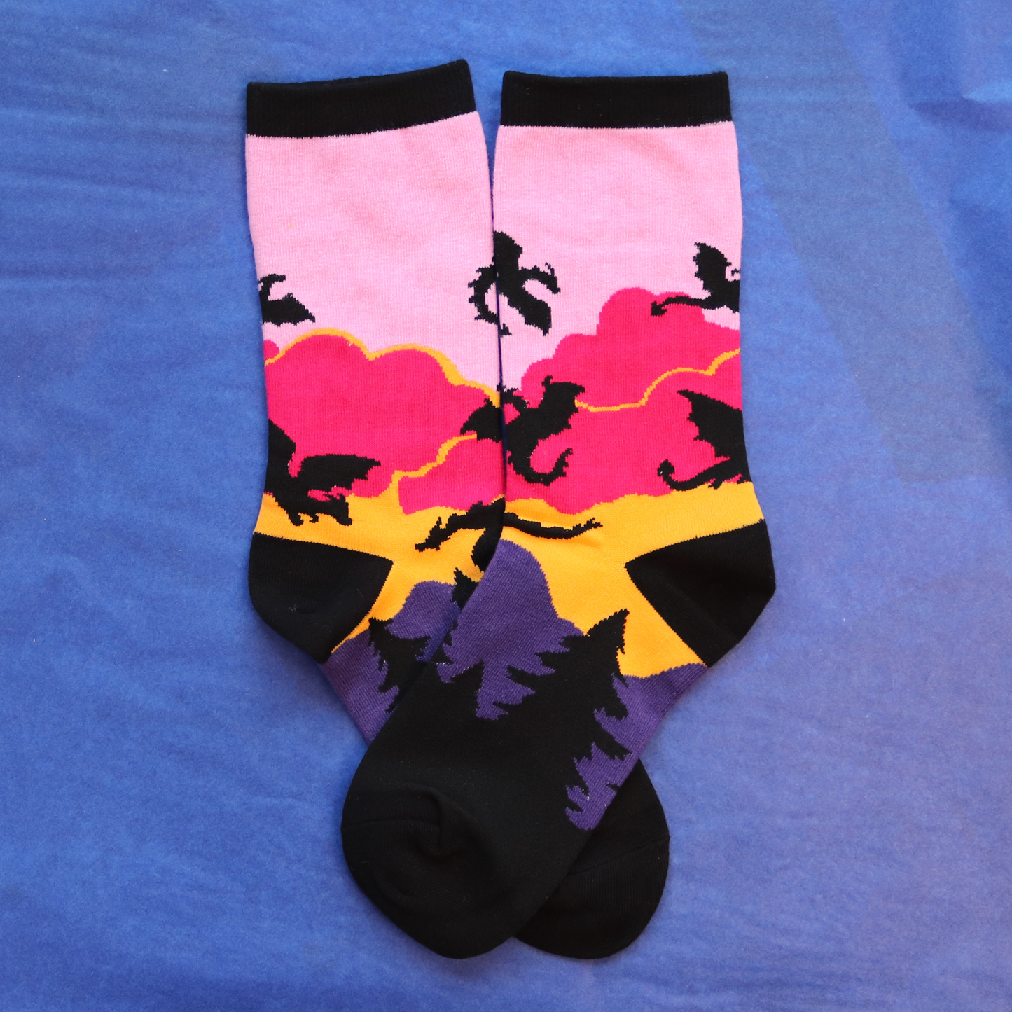 Sunset Dragon Socks