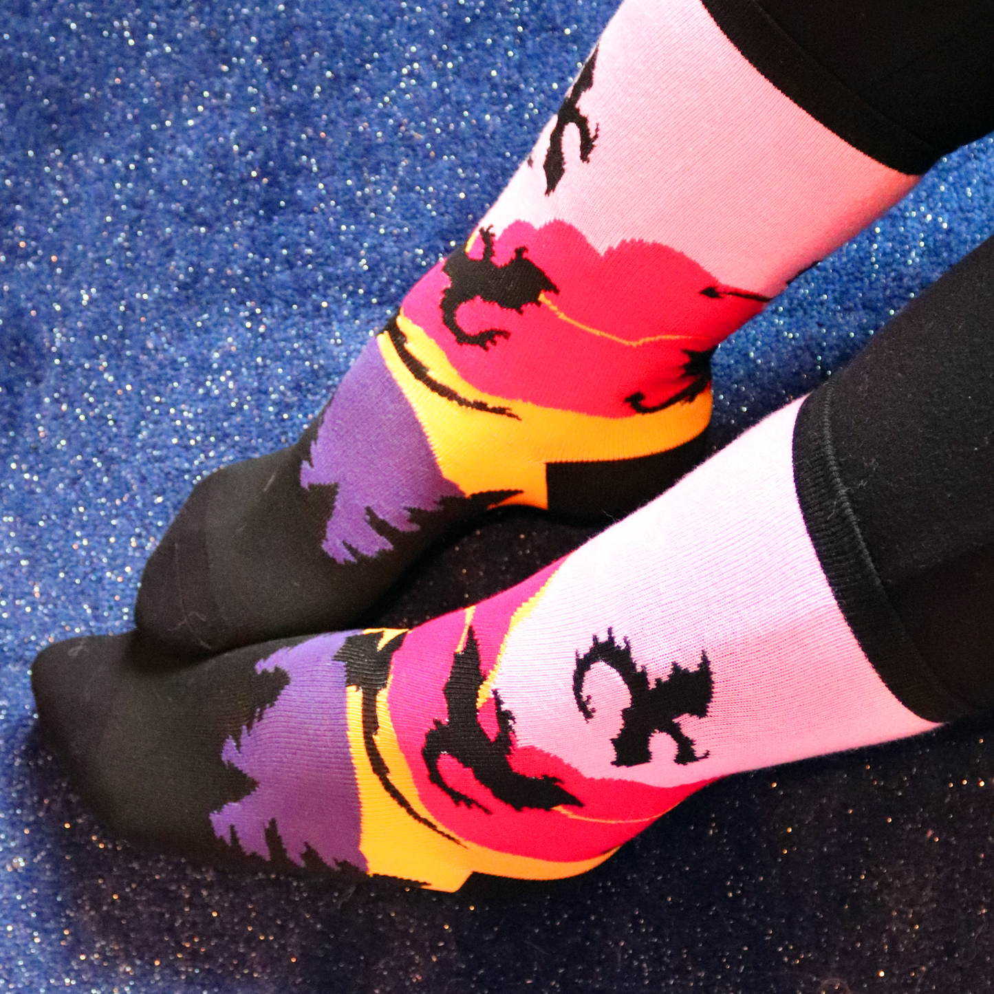 Sunset Dragon Socks