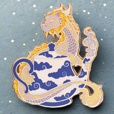 Teapot Dragon Enamel Pin