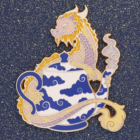 Teapot Dragon Enamel Pin