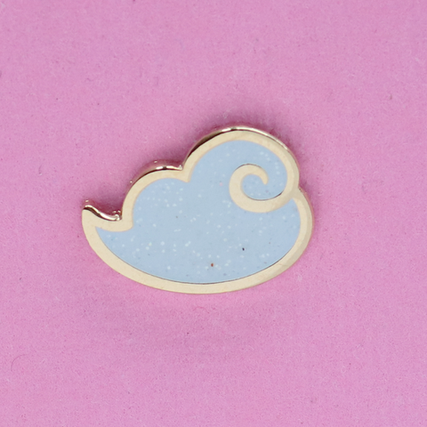 White Little Cloud Mini Pin