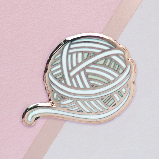 White Yarn Mini Pin