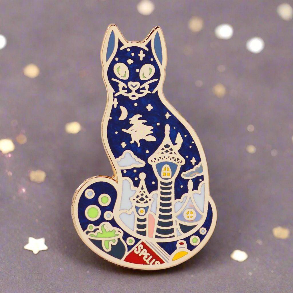 Witch's Cat Enamel Pin