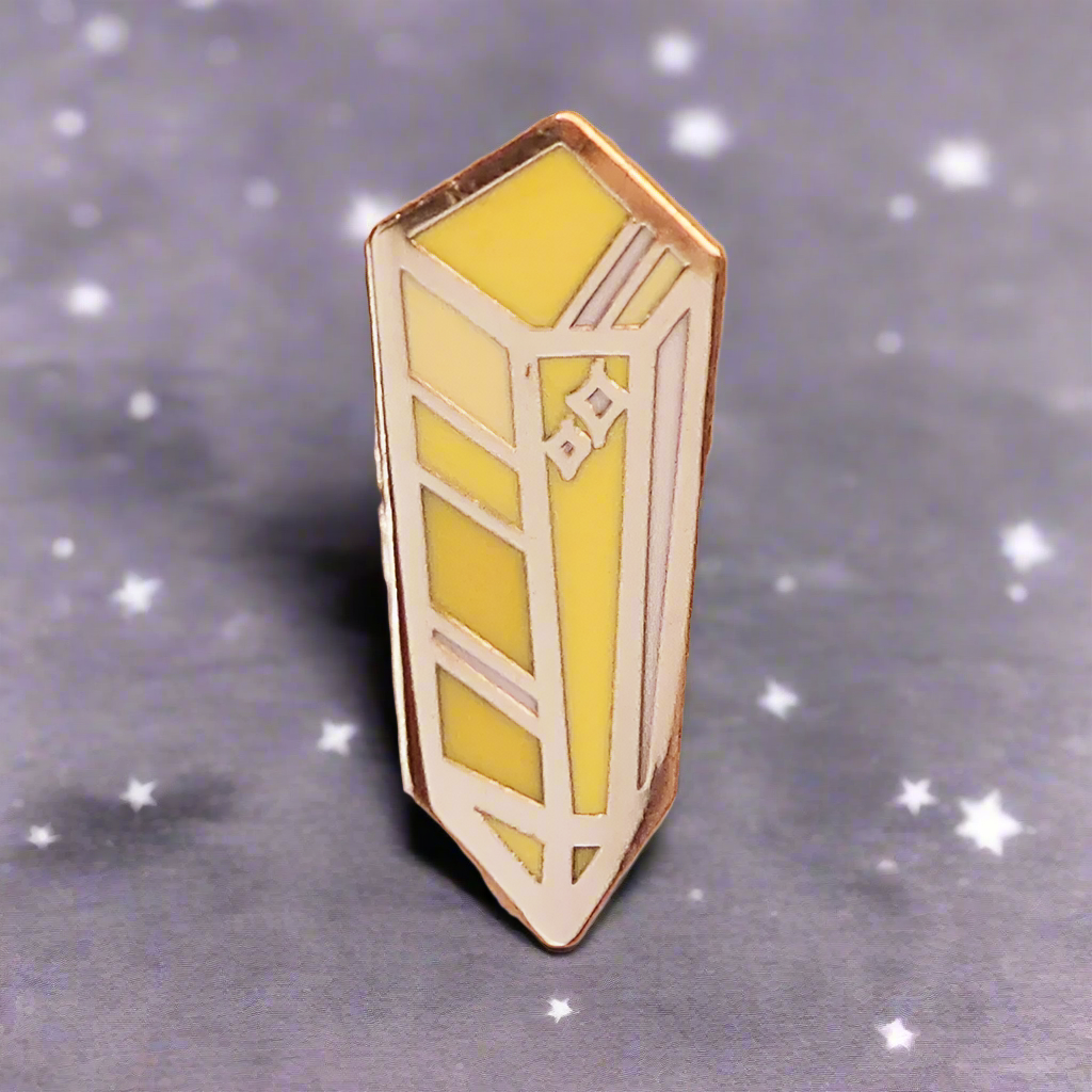Yellow Crystal Mini Pin