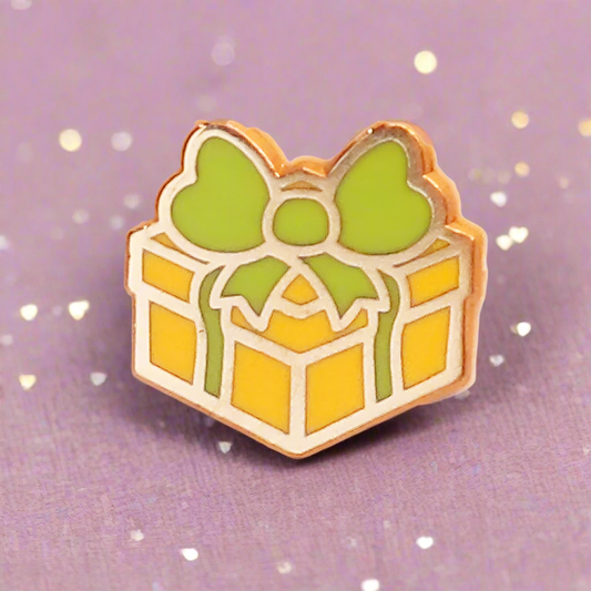 Yellow Present Mini Pin