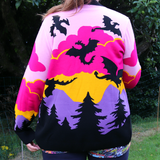 Pink Dragon Cardigan