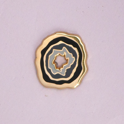 Gold Geode Mini Pin