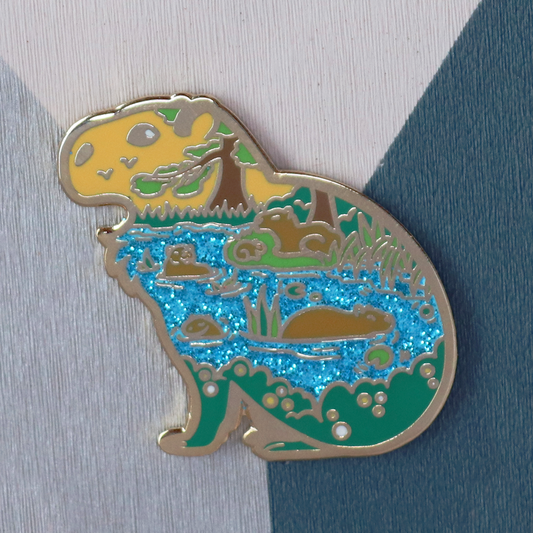 Capybara Enamel Pin