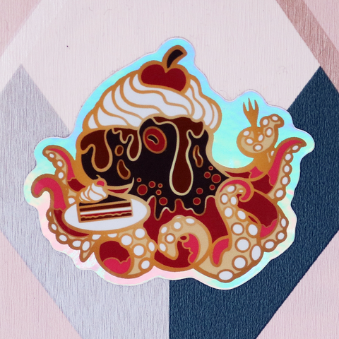 Choctopus Holographic Sticker