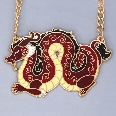 Gold Dragon Pendant