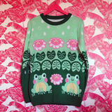 Green Frogly Sweater