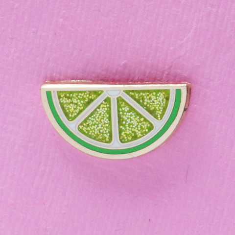 Lime Slice Mini Pin