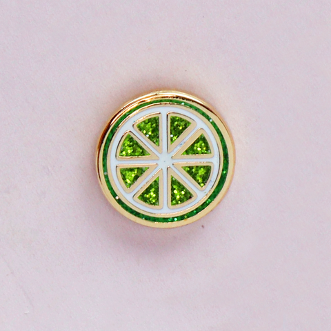 Lime Full Slice Mini Pin