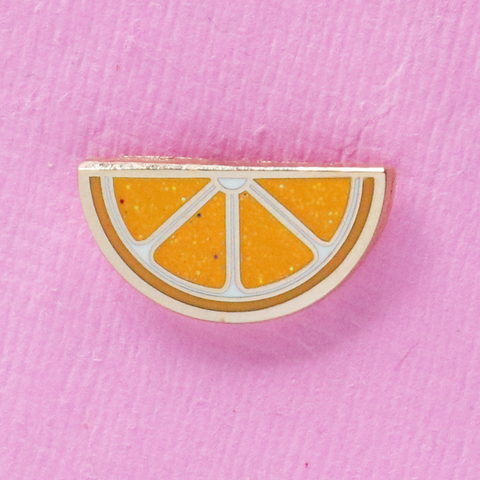 Orange Slice Mini Pin