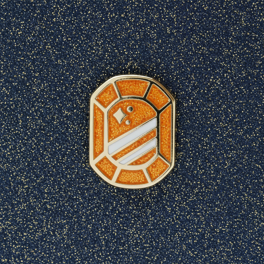 Orange Stone Mini Pin