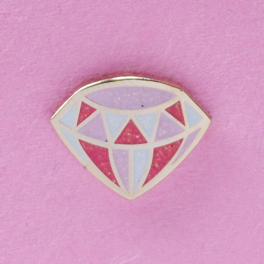 Pink Diamond Mini Pin