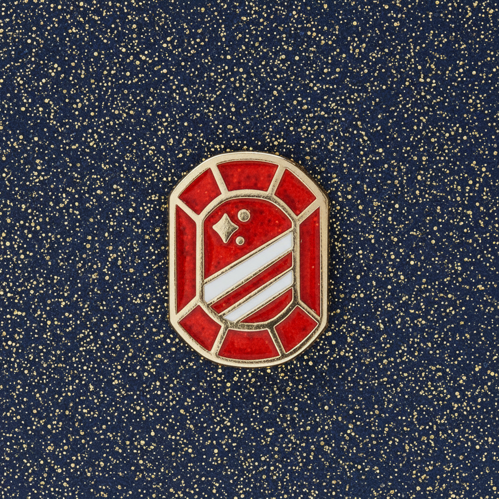 Red Stone Mini Pin