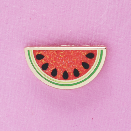 Red Watermelon Slice Mini Pin