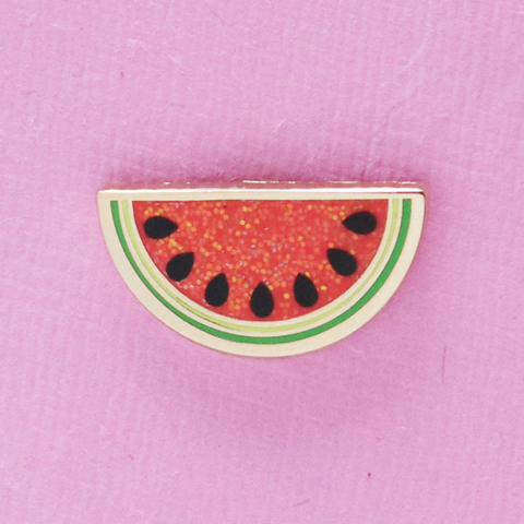 Red Watermelon Slice Mini Pin