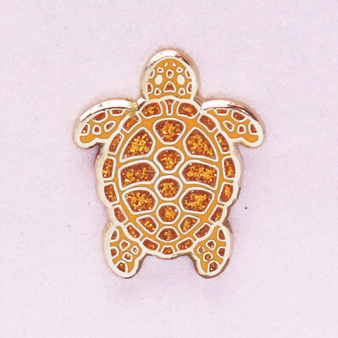 Yellow Turtle Mini Pin
